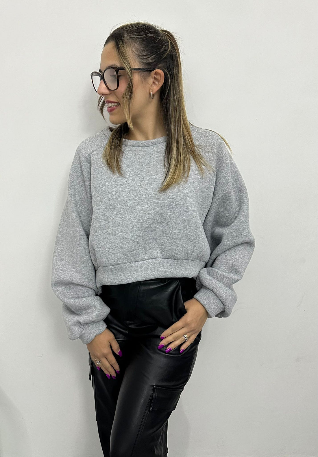 Felpa Crop